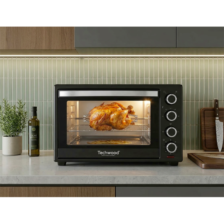 Mini Four 38L Techwood 1600W | Avec Tournebroche