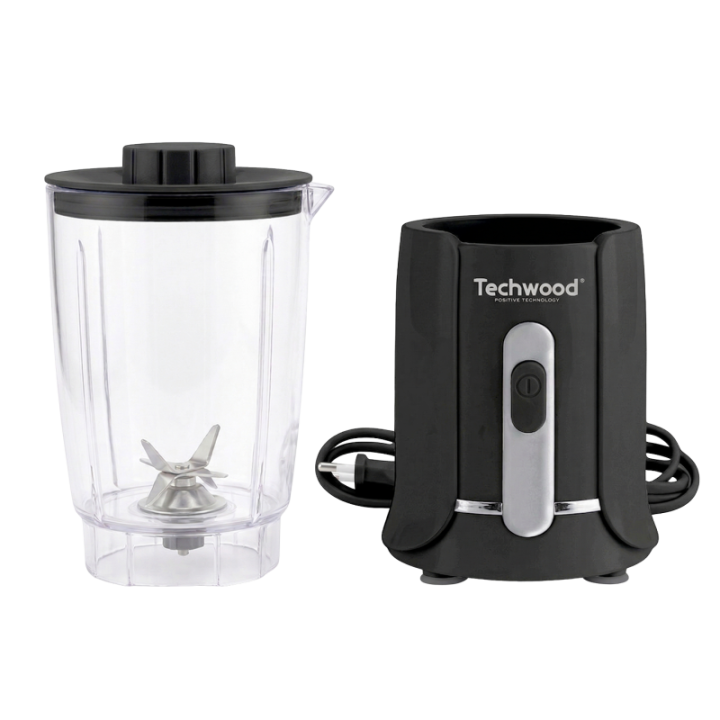 Mini Blender Techwood 500ml - Mixeur Compact Inox 300W