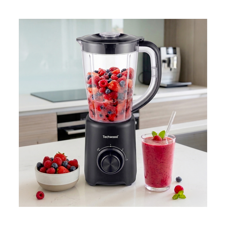 Blender Techwood 1,5L 500W - Lames Inox & Fonction Pulse
