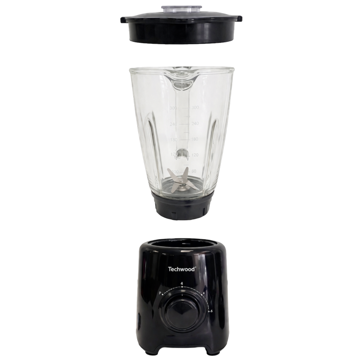 Blender Techwood 500W - Bol en Verre 1,5L