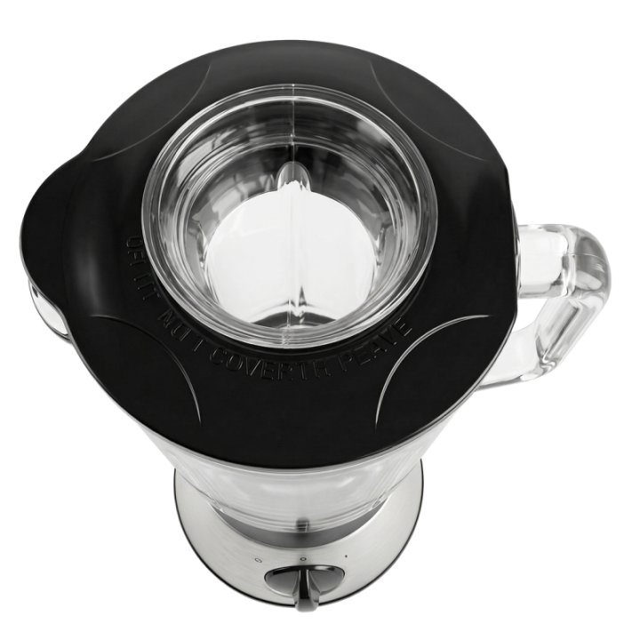 Blender Techwood Inox avec Bol Verre 1L - Glace Pilée