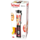 Blender Techwood 500W Bol en Verre 1,5L | Glace Pilée