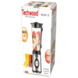 Blender Techwood 500W - Bol Verre 1,5L | Spécial Glace Pilée