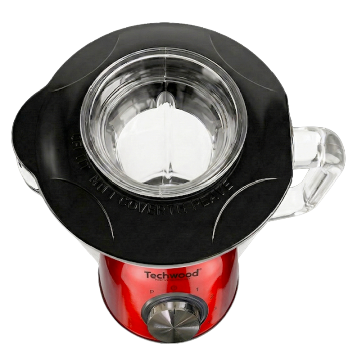 Blender Techwood 500W - Bol Verre 1,5L | Spécial Glace Pilée