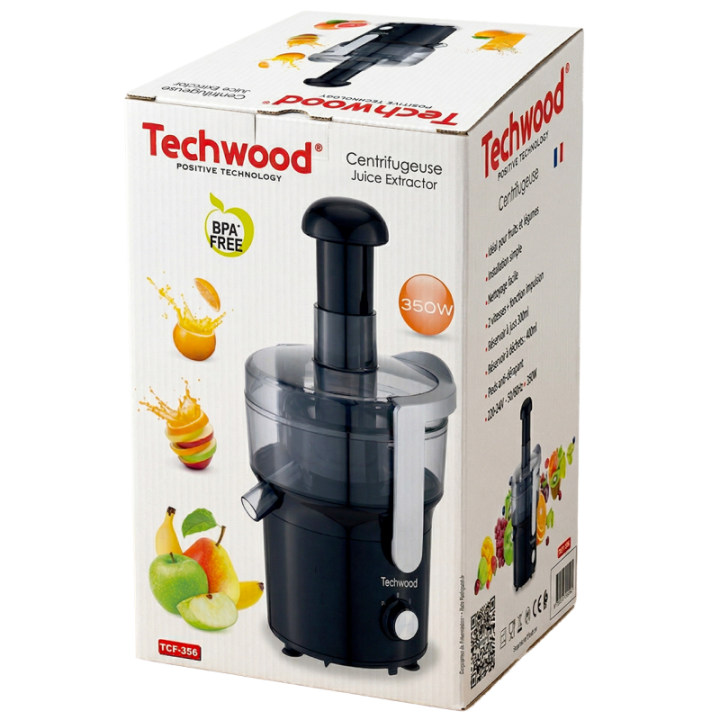 Centrifugeuse 350W fruits & légumes – 2 vitesses + fonction impulsion
