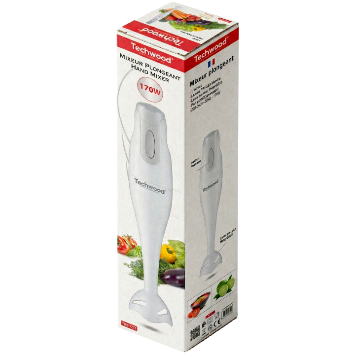 Mixeur plongeant 250W – Lame inox & pied anti-éclaboussures