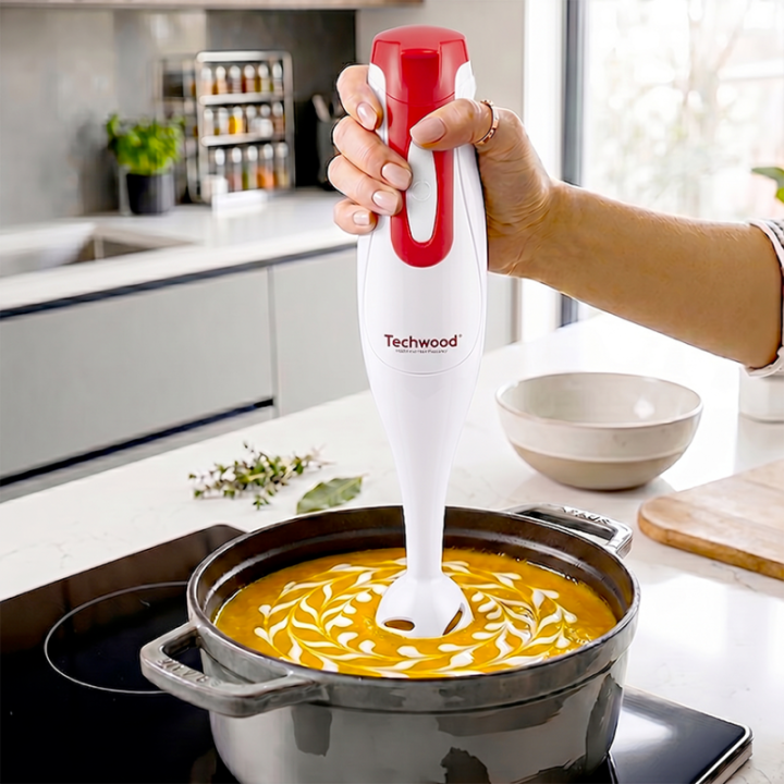 Mixeur plongeant 250W – Lame inox & pied anti-éclaboussures