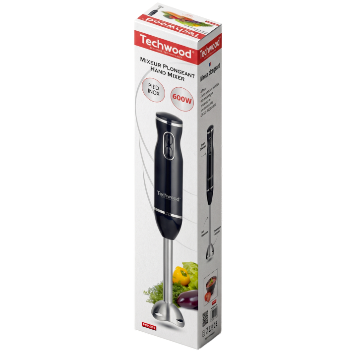 Mixeur plongeant 600W – 2 vitesses & pied inox démontable