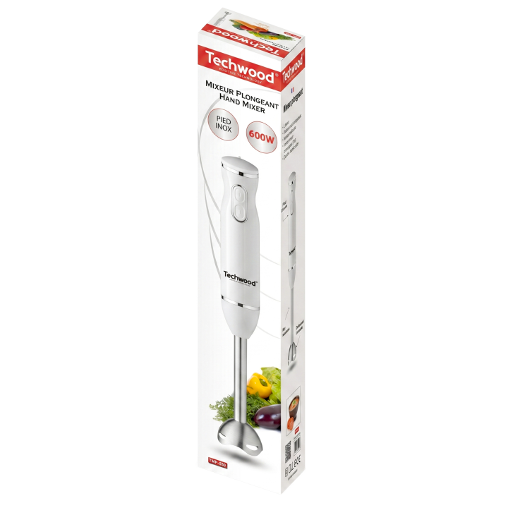 Mixeur plongeant 600W – 2 vitesses & pied inox démontable