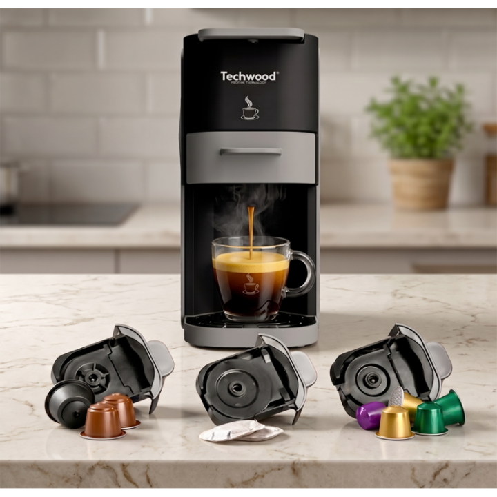 Machine Expresso Multi-Capsules 4 en 1 - 20 Bars | Nespresso & Dolce Gusto