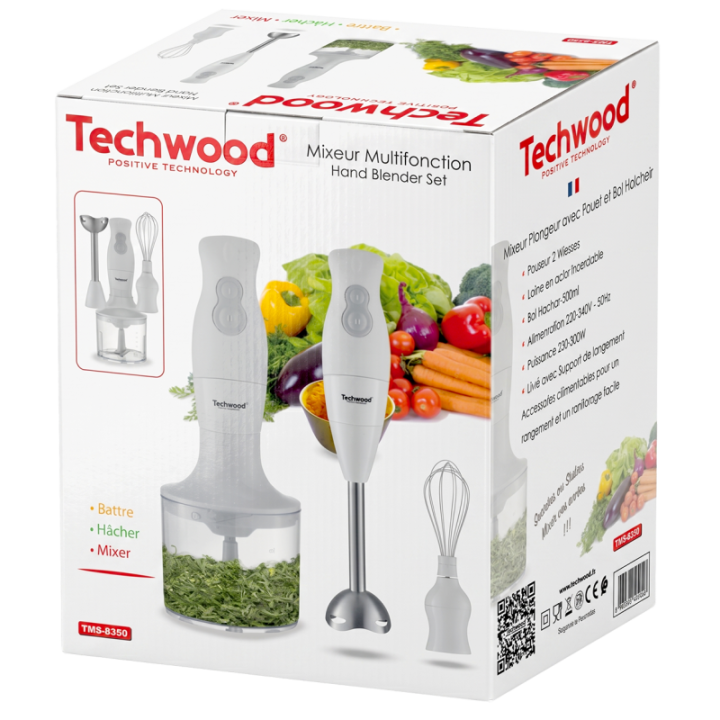 Hachoir électrique 250-300W – 2 vitesses & bol 500 ml