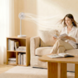 Ventilateur Nomade Sans Fil - Silencieux, Pliable et Télescopique