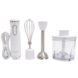 Mixeur 3 en 1 600W – Plongeur, fouet & hachoir avec pied inox