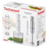 Mixeur 3 en 1 600W – Plongeur, fouet & hachoir avec pied inox
