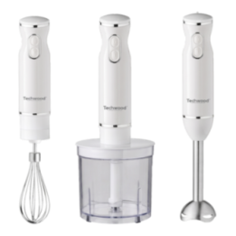 Mixeur 3 en 1 600W – Plongeur, fouet & hachoir avec pied inox
