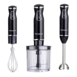 Mixeur 3 en 1 600W – Plongeur, fouet & hachoir avec pied inox