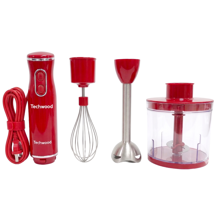 Mixeur 3 en 1 600W – Plongeur, fouet & hachoir avec pied inox
