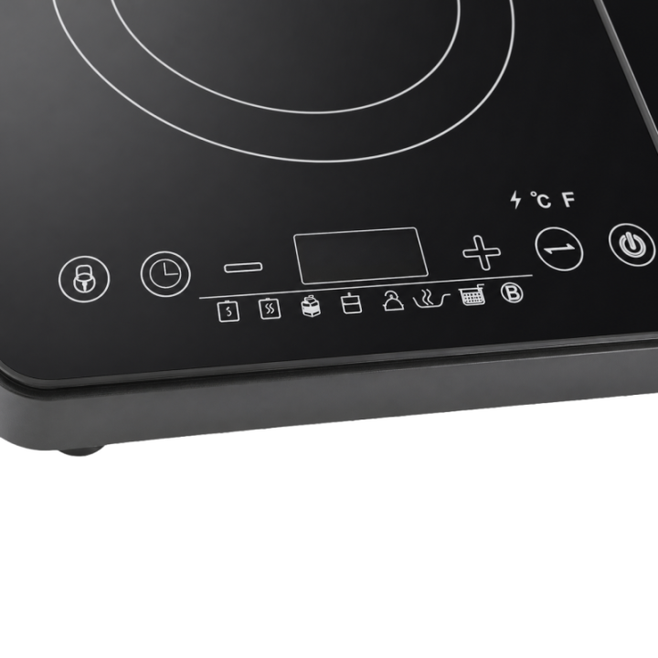 Double Plaque Induction Compacte 3500W | 2 Foyers & Tactile