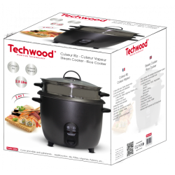 Rice Cooker with Stainless Steel Steamer Basket 2,5L