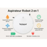 Aspirateur Robot 2 en 1 - Blanc