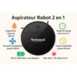 Aspirateur Robot 2 en 1 - Noir