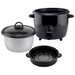 Rice Cooker with Stainless Steel Steamer Basket 2,5L