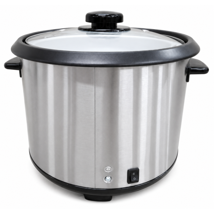 Cuiseur à Riz Techwood 1,8L avec Panier Vapeur | 700W