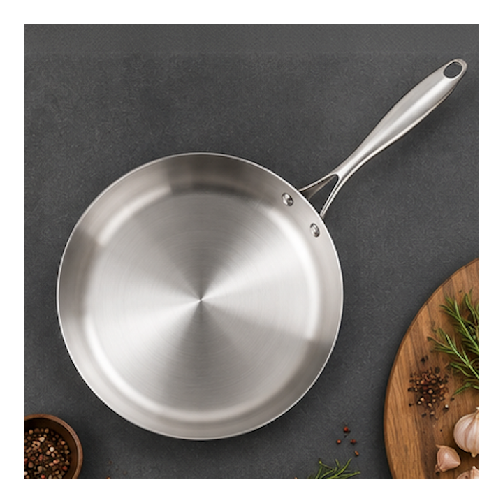 Poêle Inox 20cm Triply - Induction & Four - Sans PFOA