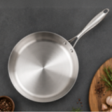 Poêle Acier Inoxydable 24cm - Tous Feux & Induction - 1,6L