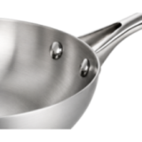 Poêle Acier Inoxydable 24cm - Tous Feux & Induction - 1,6L
