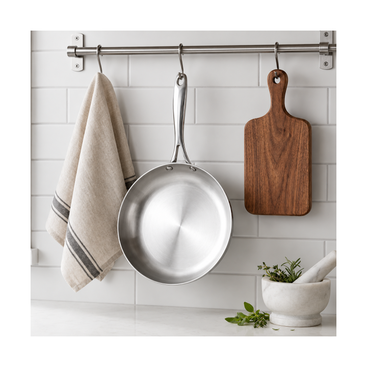 Grande Poêle Inox 28cm Triply - 2,7L - Induction & Four