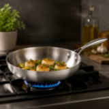 Grande Poêle Inox 28cm Triply - 2,7L - Induction & Four