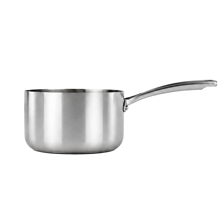 Casserole Inox 18cm Triply | Cuisson Homogène & Compatible Induction