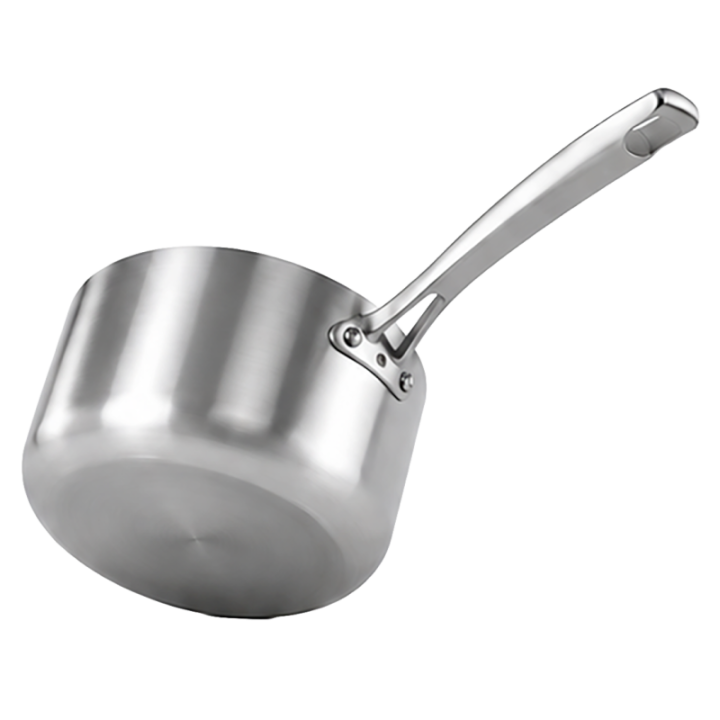 Casserole Inox 18cm Triply | Cuisson Homogène & Compatible Induction