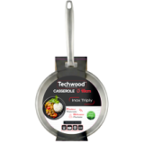Casserole Inox 18cm Triply | Cuisson Homogène & Compatible Induction