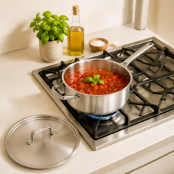 Sauteuse avec couvercle  Inox - 24 CM