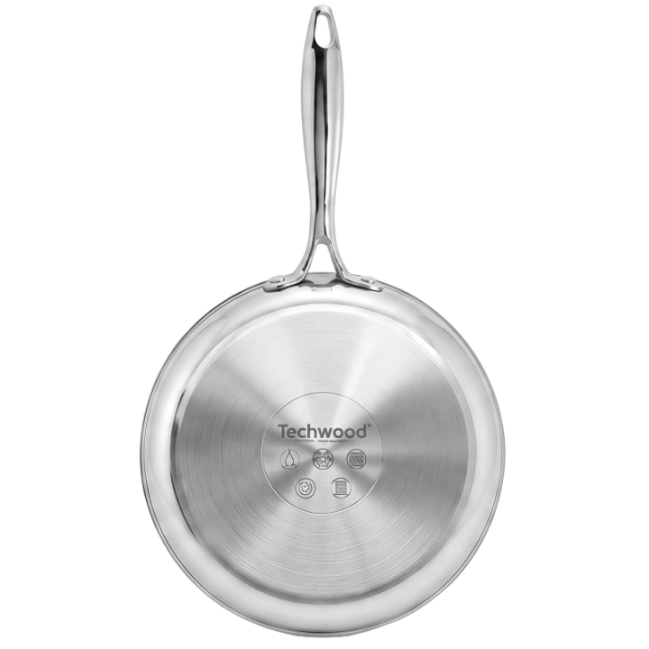 Poêle Inox 20cm Nid d'Abeille Anti-Adhésive - Techwood