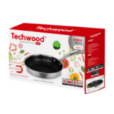 Poêle Inox 20cm Nid d'Abeille Anti-Adhésive - Techwood