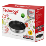 Poêle Inox 24 cm Nid d'Abeille Anti-Adhésive | Tous Feux