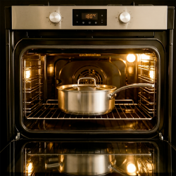 Sauteuse avec couvercle  Inox - 24 CM