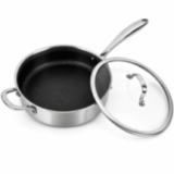 Sauteuse Inox 24cm Nid d'Abeille Anti-Adhésive - Techwood