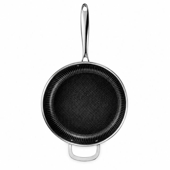Sauteuse Inox 24cm Nid d'Abeille Anti-Adhésive - Techwood