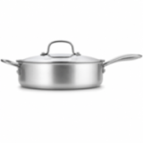 Sauteuse Inox 24cm Nid d'Abeille Anti-Adhésive - Techwood