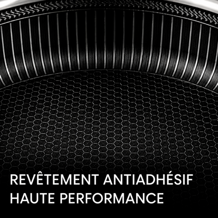 Sauteuse Inox 24cm Nid d'Abeille Anti-Adhésive - Techwood