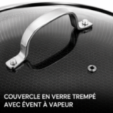 Sauteuse Inox 24cm Nid d'Abeille Anti-Adhésive - Techwood