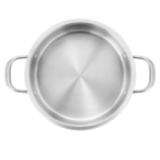 Casserole Inox 22cm avec Couvercle Anti-Adhésive | Tous Feux