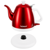 Bouilloire Techwood 0,8L Finition Chrome - Sans Fil & Inox