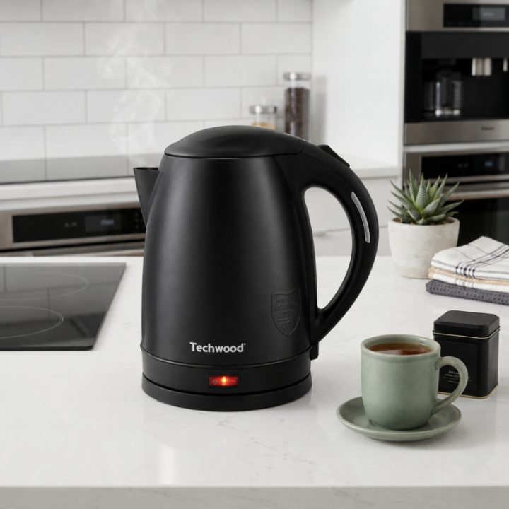Bouilloire Électrique Sans Fil Techwood 1,8L - 1500W